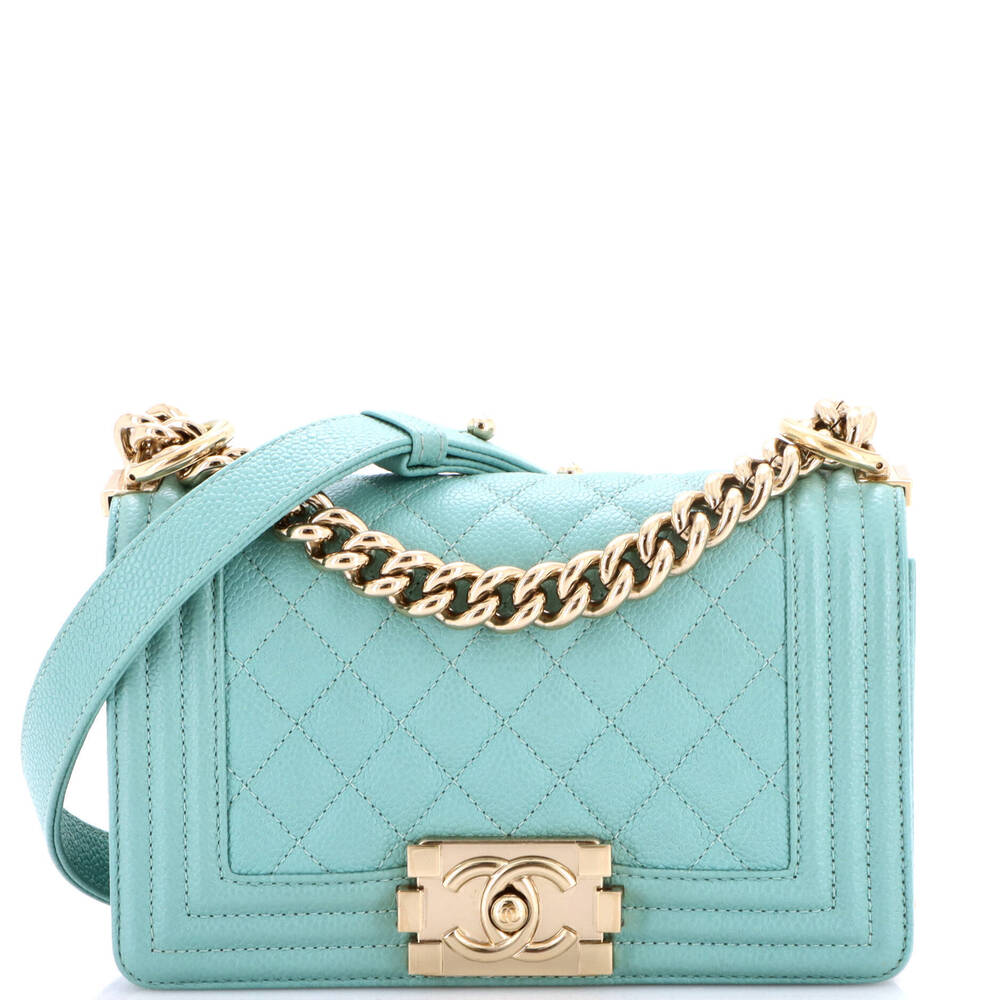 Chanel Small Boy Flap Bag Quilted Caviar